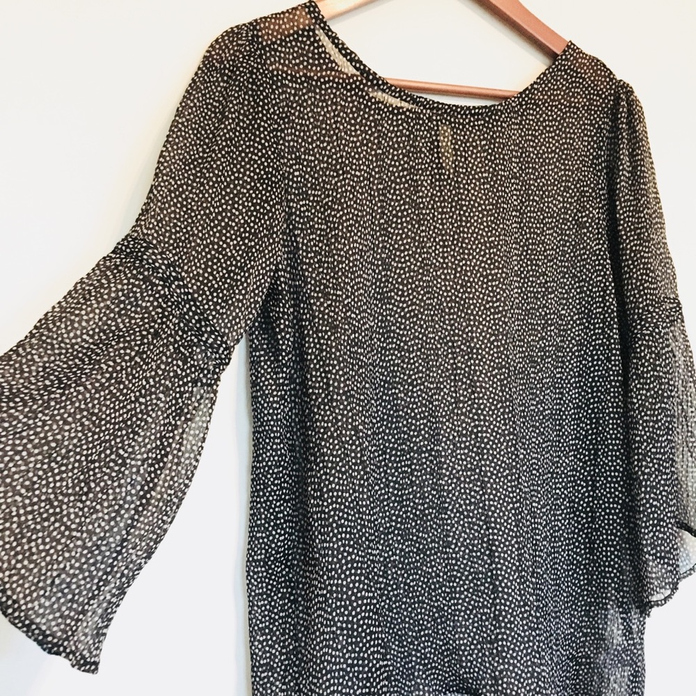RVCA Navy Sheer Blouse
